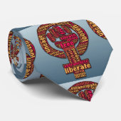 Cravate poing augmenté des droits de la femme 2017 (Roulé)
