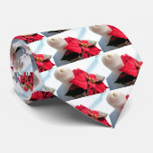 Cravate Poinsettia avec bougie (Roulé)