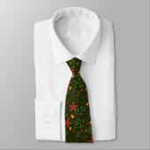 Cravate Poinsettia et Bell Elegance Necktie (Attaché)