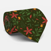 Cravate Poinsettia et Bell Elegance Necktie (Roulé)