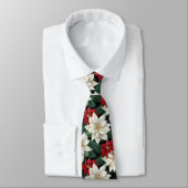 Cravate Poinsettias (Attaché)