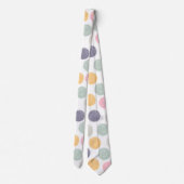 Cravate point de polka pastel coloré artistique (Dos)