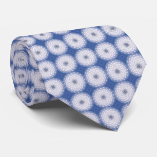 Cravate Point Motif à deux fils en bleu