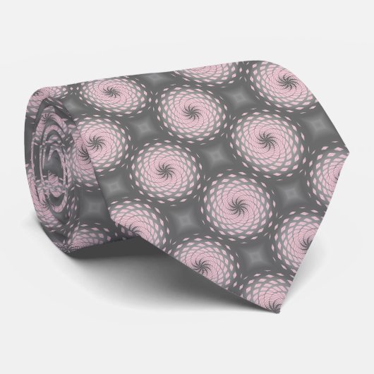 Cravate Point Motif rose Twirl (Roulé)