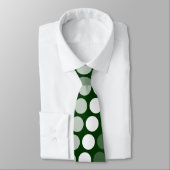 Cravate Point multipolka vert et blanc (Attaché)
