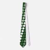 Cravate Point multipolka vert et blanc (Devant)
