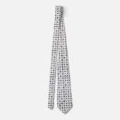 Cravate Point Polka 01.Gris OffBlanc BG (Dos)