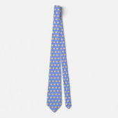 Cravate Point Polka bleu jaune (Devant)