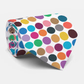 Cravate Point Polka coloré (Roulé)