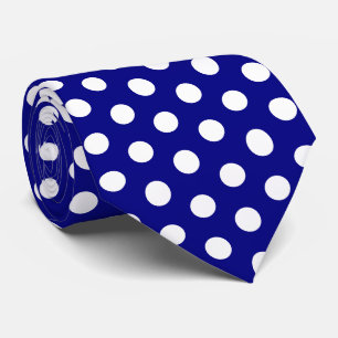 Cravate Point Polka de la Marine