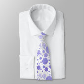 Cravate Point Polka Soleil Violet (Attaché)