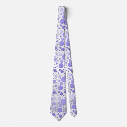 Cravate Point Polka Soleil Violet (Devant)