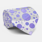 Cravate Point Polka Soleil Violet (Roulé)