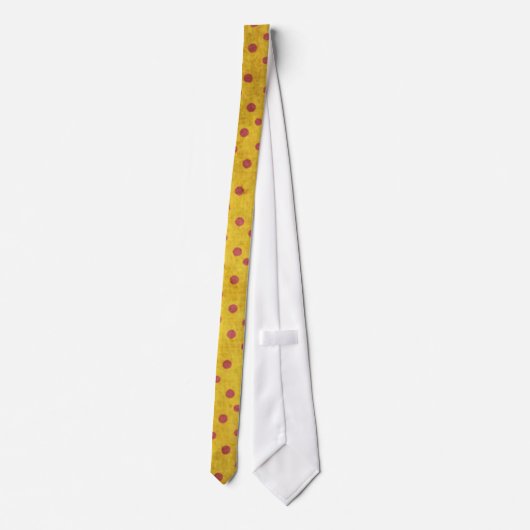 Cravate Pointe rouge jaune (Dos)