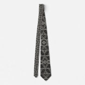 Cravate Pointillés Diagonal Grayish Wavy (Dos)