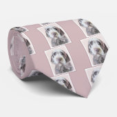 Cravate Pointing à poils durs Peinture Griffon - Art Chien (Roulé)