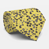 Cravate Points abstraits 170256 de noir (Roulé)