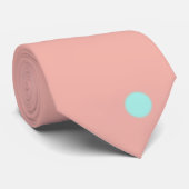 Cravate Points abstraits bleu orange ajouter nom texte t t (Roulé)
