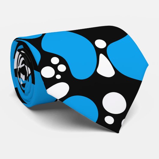 Cravate Points abstraits sans couture taches cercles moder (Roulé)