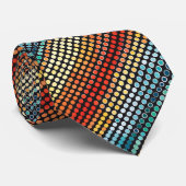 Cravate Points de couleur rétro (Roulé)