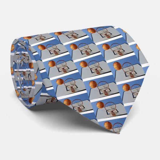 Cravate Points De Note Au Basket-Ball, Necktie (Roulé)