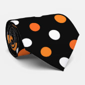 Cravate Points d'Halloween (Roulé)