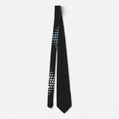 Cravate Points Fou Bleu clair et Blanc Classic (Dos)