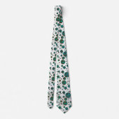 Cravate Points Leopard Brown et Turquoise PrintPolka (Dos)