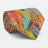 Cravate Points noirs Abstraits de dégradé peints (Roulé)