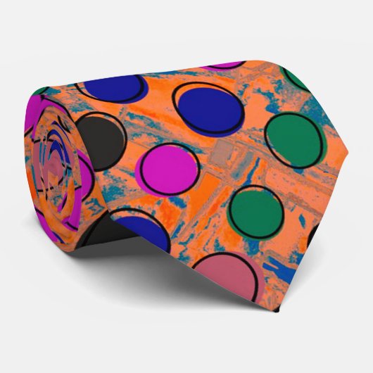 Cravate Points rétro (Roulé)