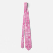 Cravate points roses et blancs (Dos)