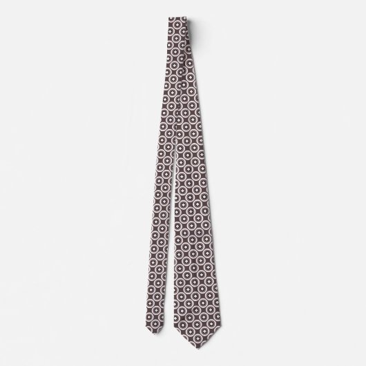 Cravate Points rouges gris foncé croustillant (Dos)