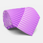 Cravate Points satinés - teintes d'orchidée (Roulé)