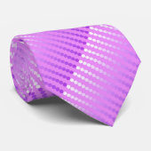 Cravate Points satinés - teintes d'orchidée (Roulé)