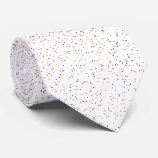 Cravate Points Spectaculés Lavender Lemonade (Roulé)