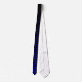 Cravate Points Techno bleu foncé Noir moderne (Dos)