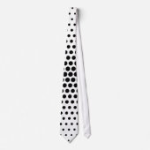 Cravate Points Techno Noir Motif moderne (Devant)