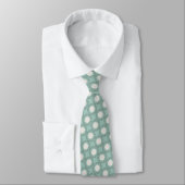 Cravate Points verts de Seafoam (Attaché)
