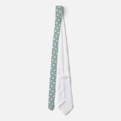 Cravate Points verts de Seafoam (Dos)