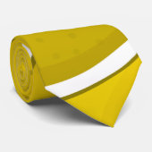 Cravate Poire jaune funky (Roulé)
