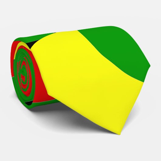 Cravate Pois afrocentriques (Roulé)