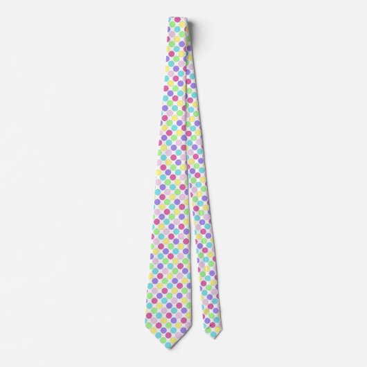 Cravate Pois colorés amusants (Devant)