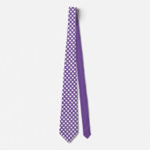Cravate Pois Cravate-violet pour hommes (Devant)