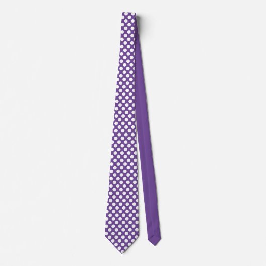 Cravate Pois Cravate-violet pour hommes (Devant)
