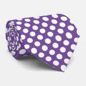 Cravate Pois Cravate-violet pour hommes (Roulé)