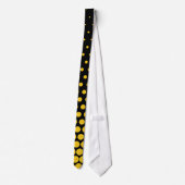 Cravate Pois de citron profond Noir moderne (Dos)
