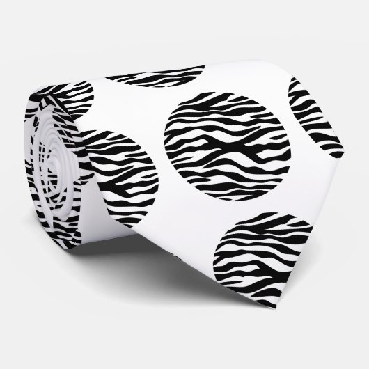 Cravate Pois d'impression Zebra (Roulé)