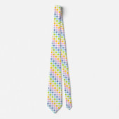 Cravate Pois en pastel d'arc-en-ciel (Devant)