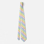 Cravate Pois en pastel d'arc-en-ciel (Dos)