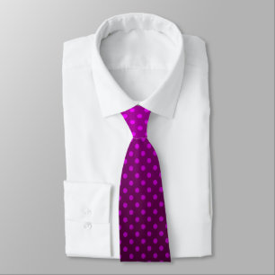 Cravate Pois gris violet dégradé imprimer abstrait fe